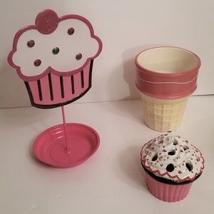 Cupcake Ice Cream Cone Desk Accessories